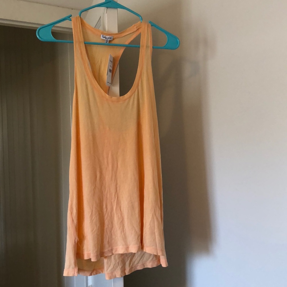 Light Orange Tank with Twisted Racer Back | NWT